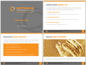 PowerPoint Design by HYPdesign for Optimus Technology, Inc | Design: #2551627