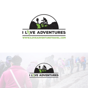 I Love Adventures ( one version with company website also ) www.iloveadventuretravel.com | Logo Design by Grapismo Brand Studio