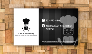 Business Card Design by T I K H E - L M W for cest si bon | Design: #14580985