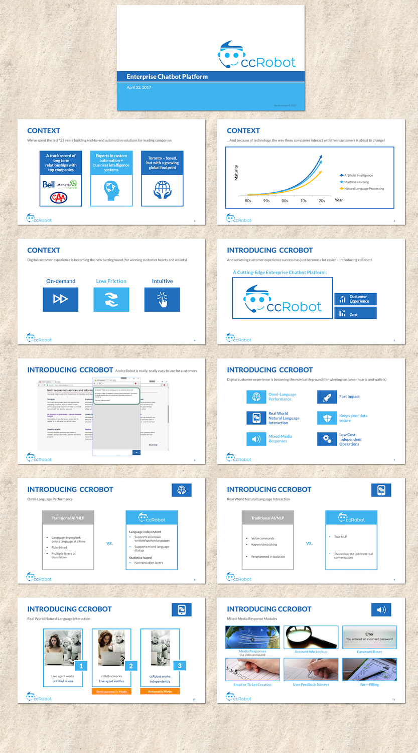 PowerPoint Design by StonyDog Design for Korah Limited | Design #14581399