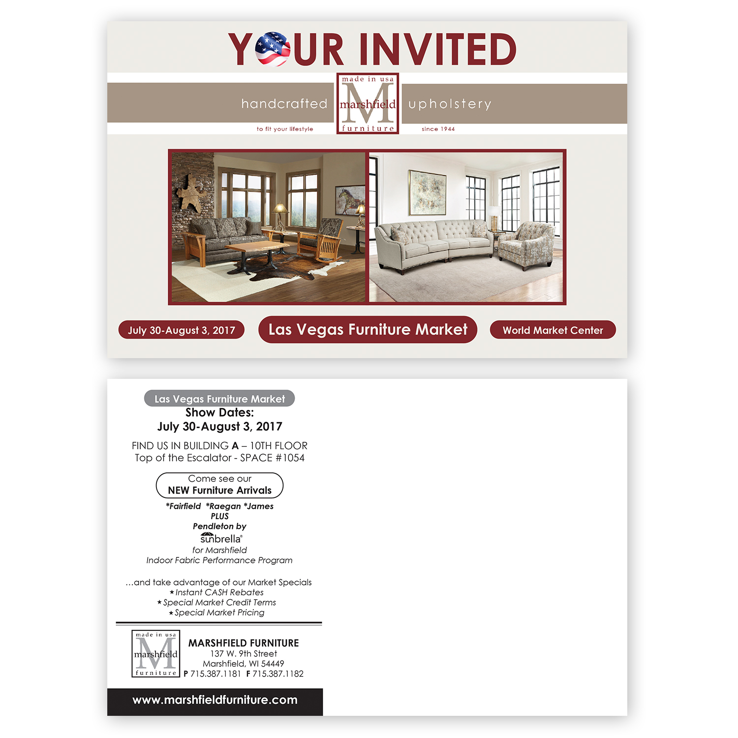 Design de Carte Postale par KreativeDesk pour Marshfield Furniture | Design #14572030