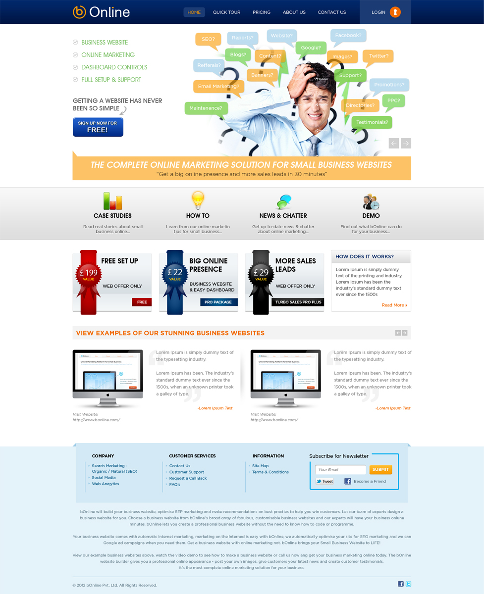 Web-Design von Mayank Patel für bOnline Ltd. | Design #563358