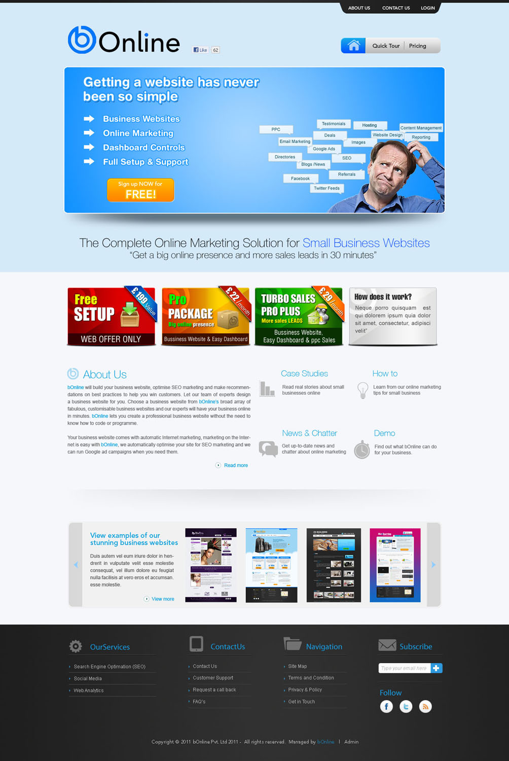 Web-Design von AriefK für bOnline Ltd. | Design #566137