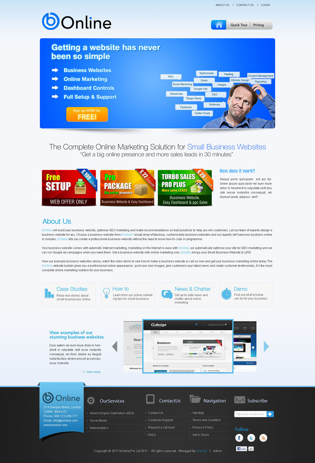 Web-Design von AriefK für bOnline Ltd. | Design #566141