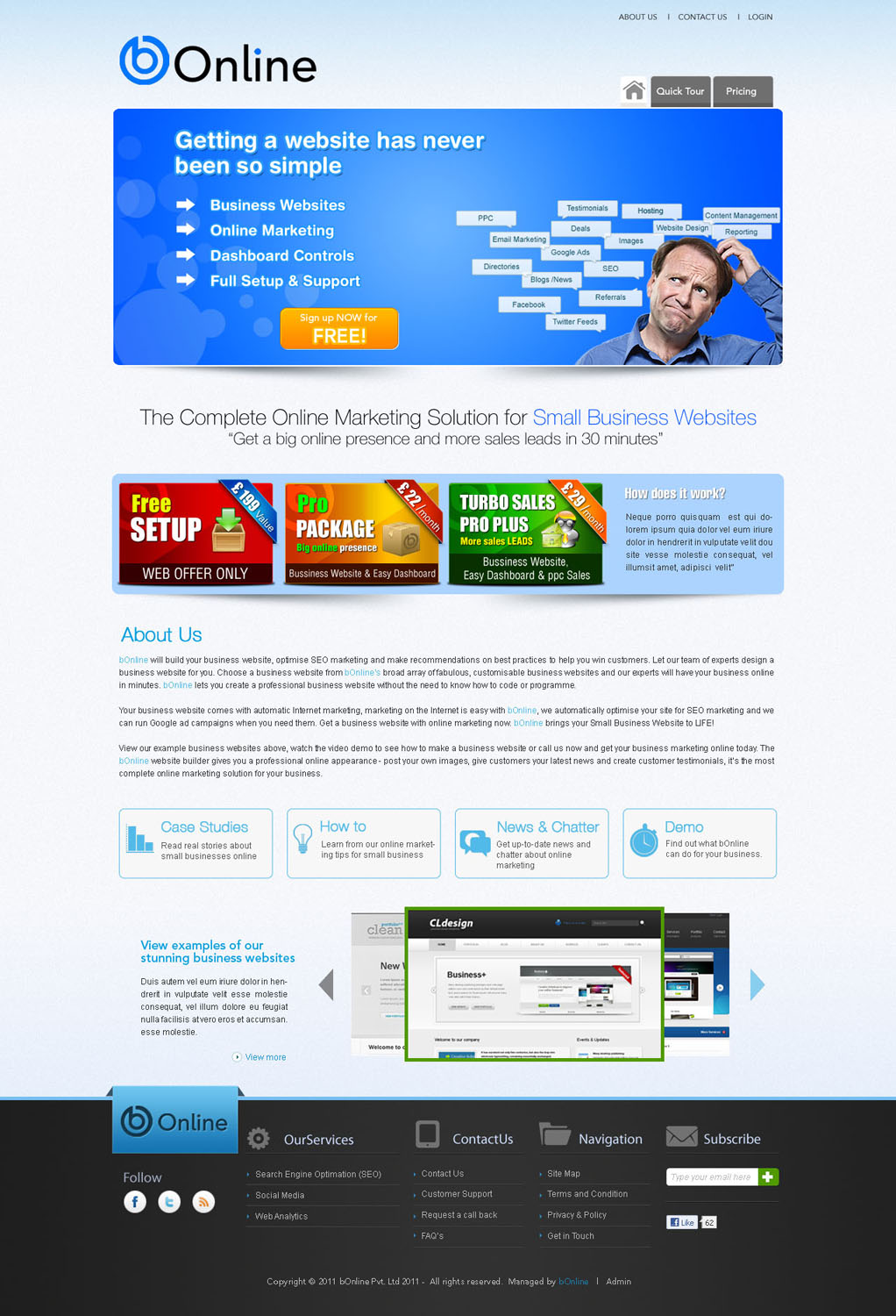 Web-Design von AriefK für bOnline Ltd. | Design #566152