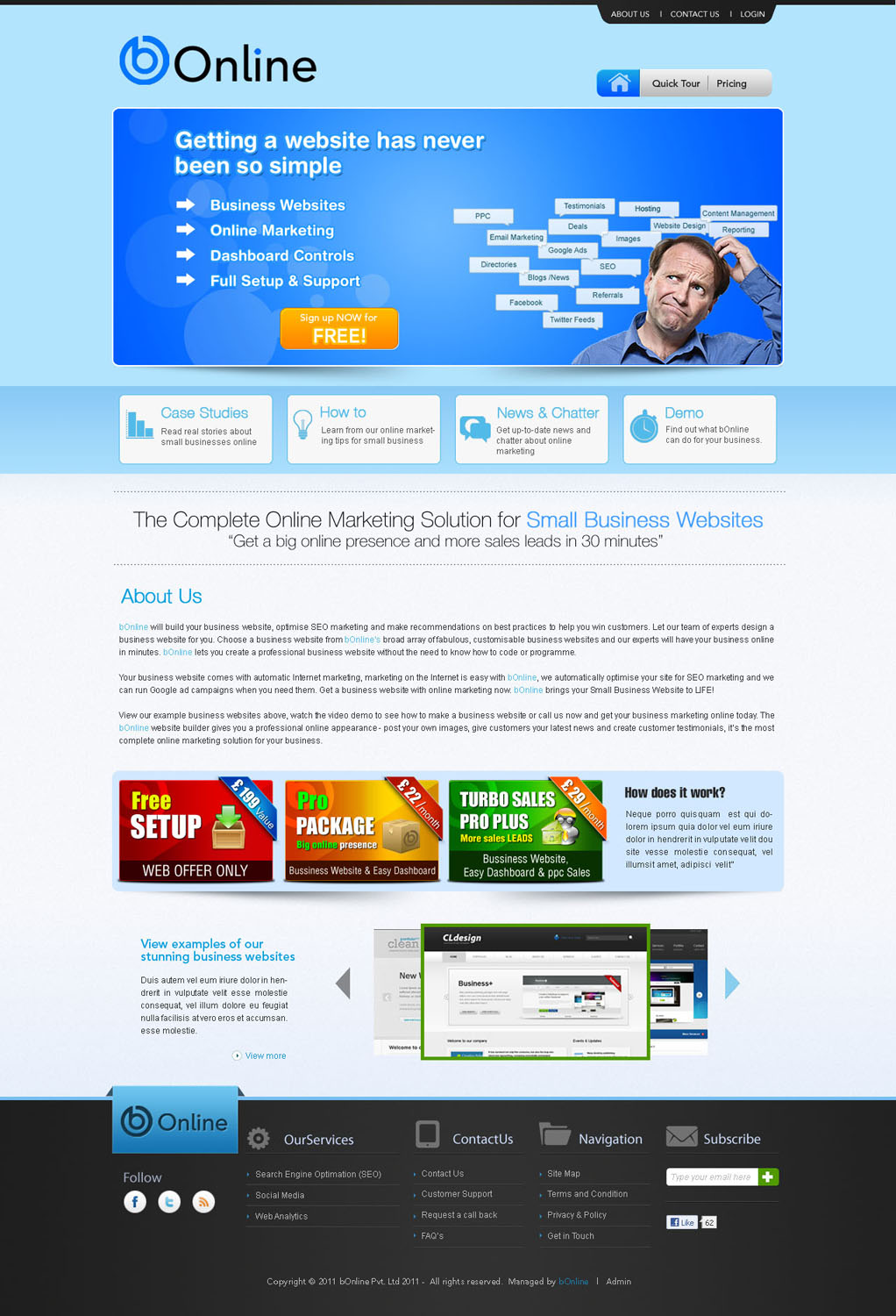 Web-Design von AriefK für bOnline Ltd. | Design #566525