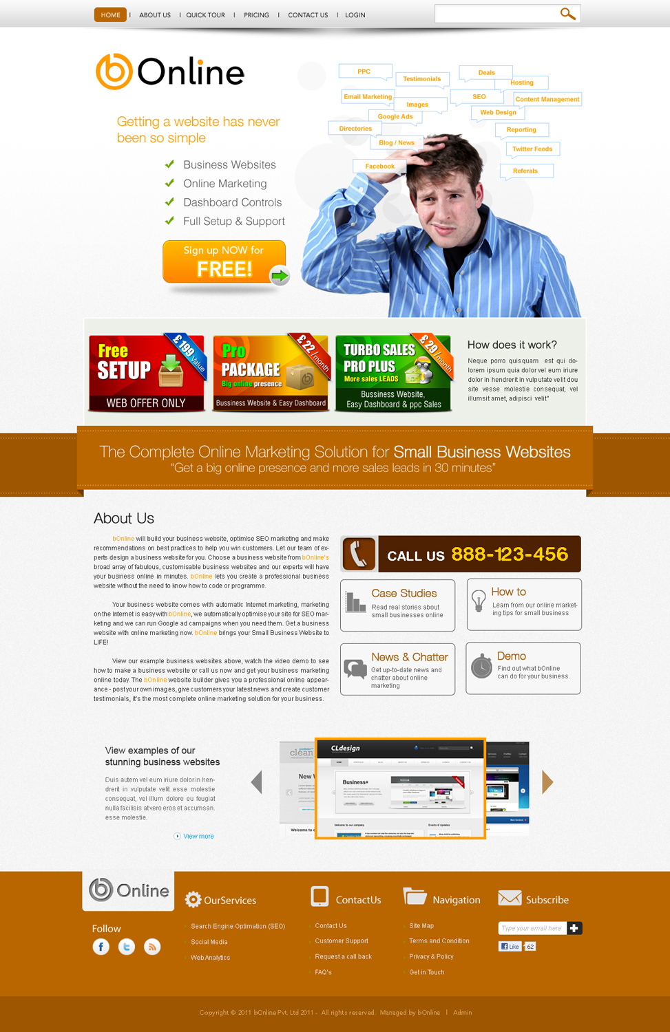 Web-Design von AriefK für bOnline Ltd. | Design #567837