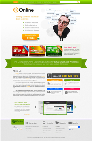 bOnline Corporate Website | Web Design by AriefK