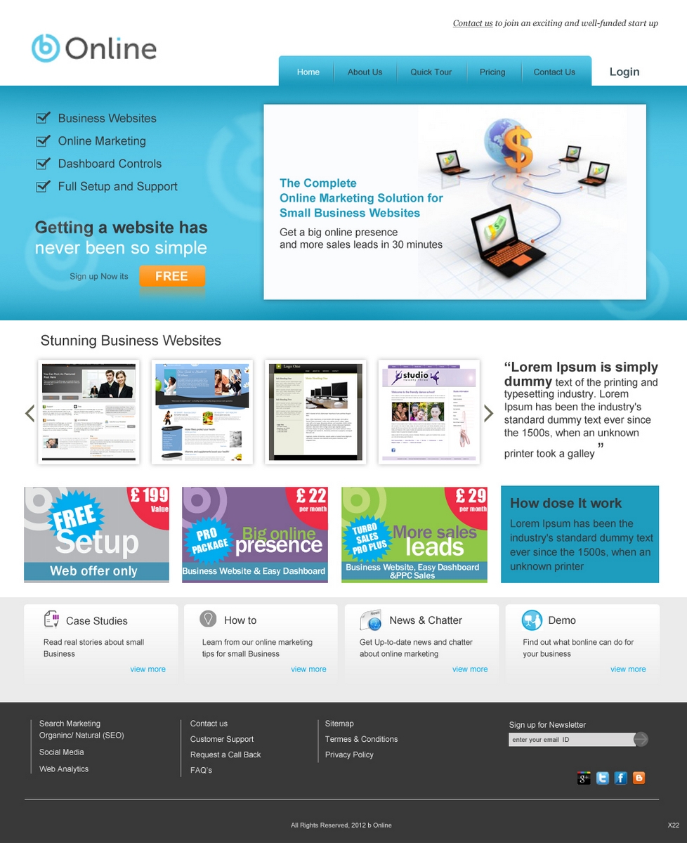 Web-Design von pb für bOnline Ltd. | Design #562399