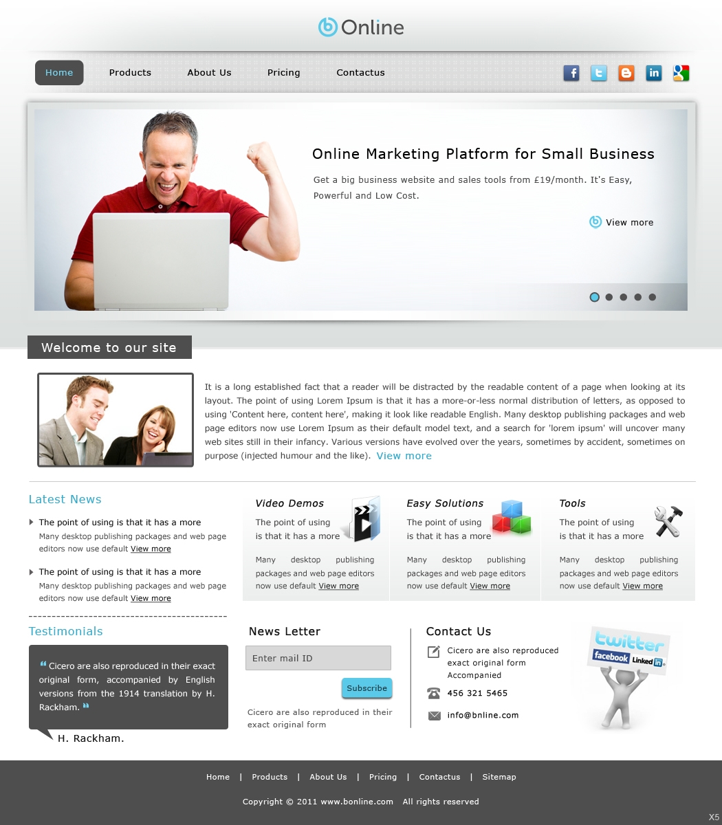 Web-Design von pb für bOnline Ltd. | Design #562412