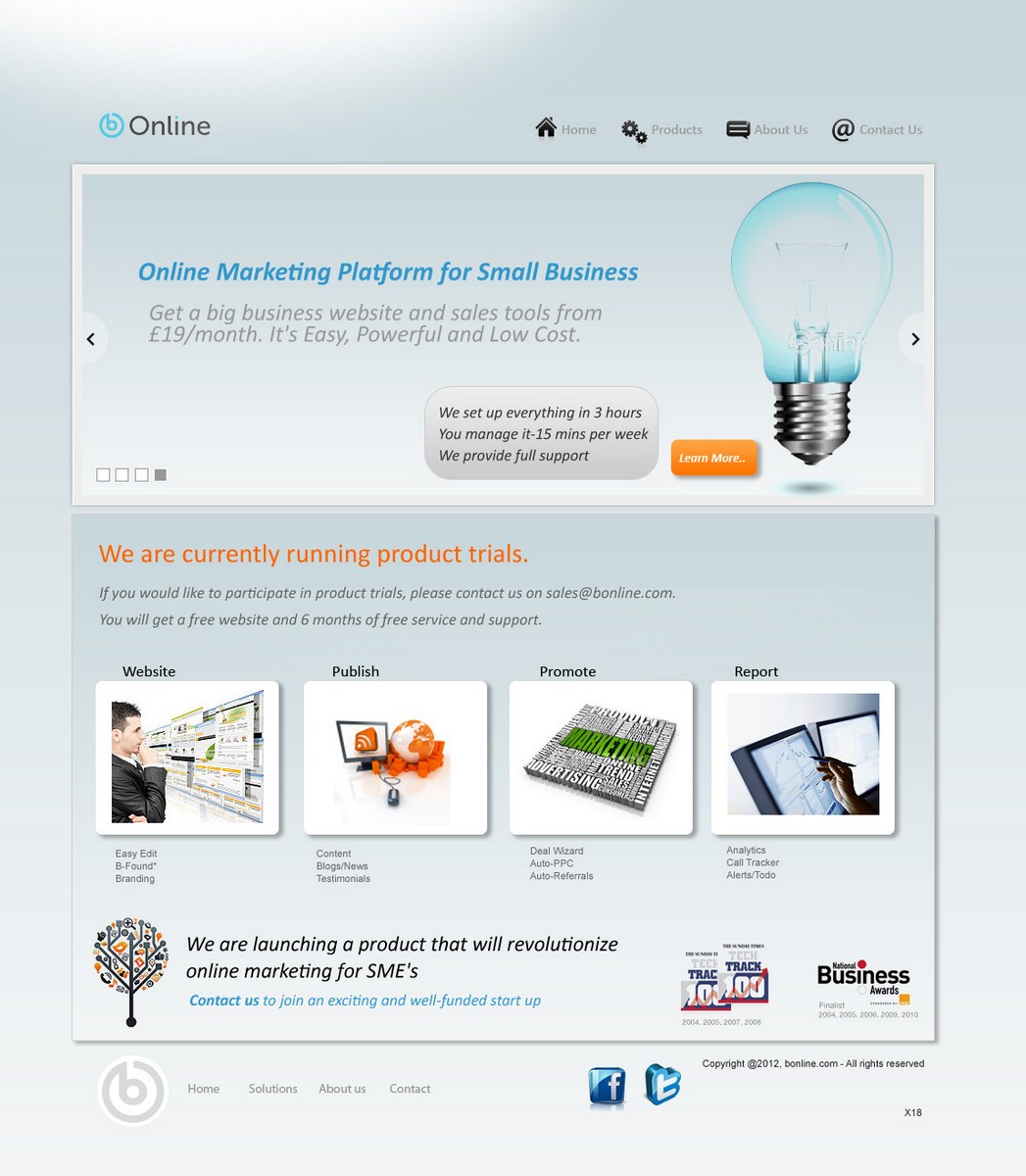 Web-Design von pb für bOnline Ltd. | Design #562550