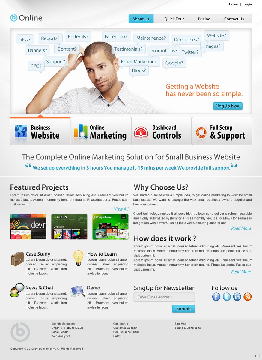 Web-Design von pb für bOnline Ltd. | Design #564761