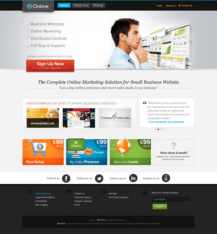 Web-Design von the-lion-king für bOnline Ltd. | Design #567503