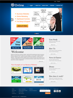 Web-Design von CreativeIyke für bOnline Ltd. | Design: #565842