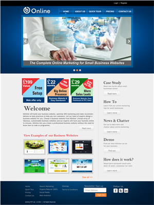 bOnline Corporate Website | Web Design by CreativeIyke