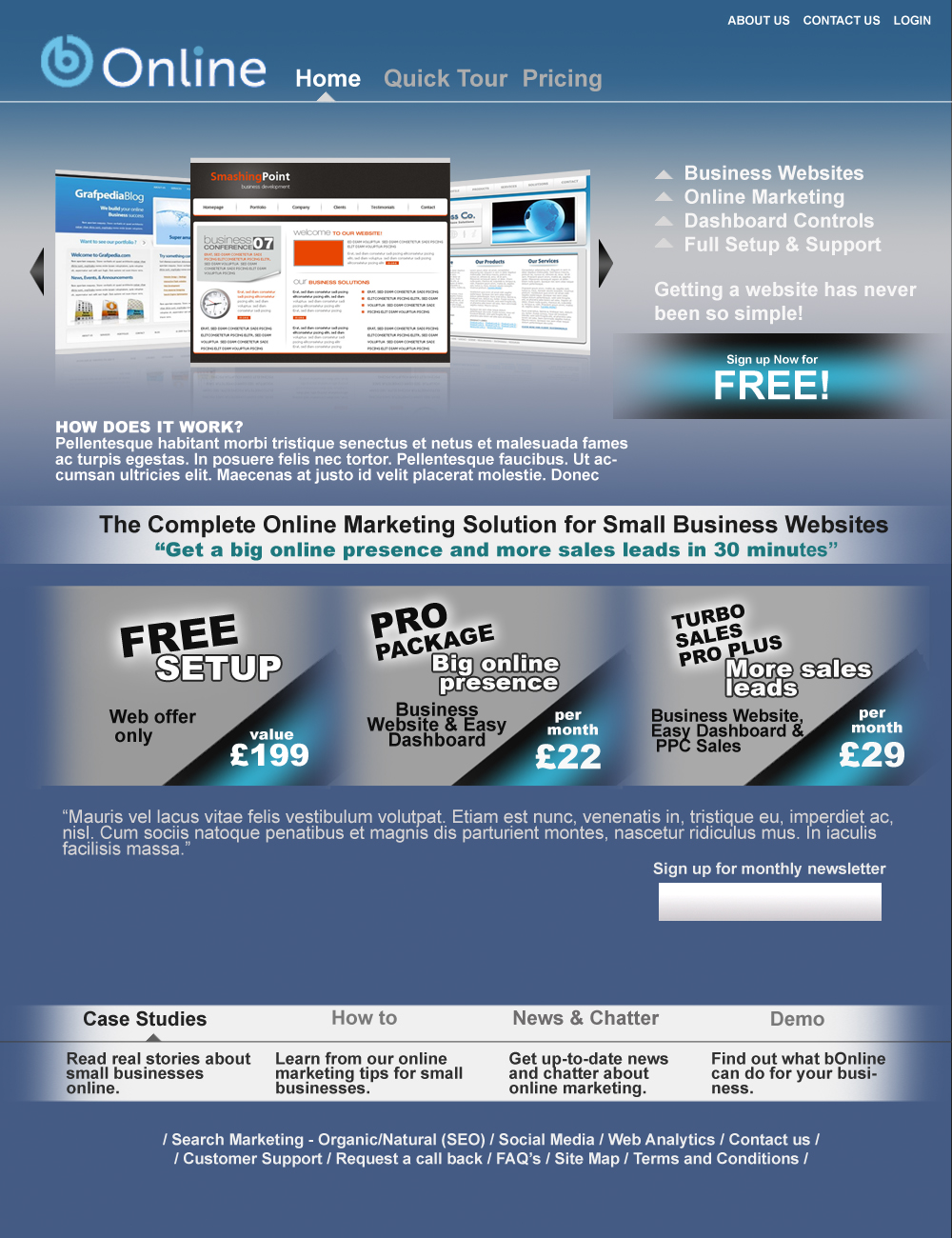 Web-Design von orlo für bOnline Ltd. | Design #568324