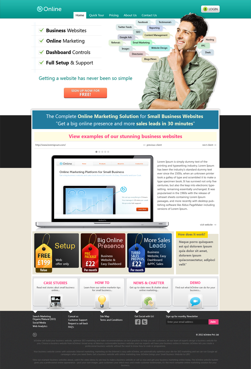 Web-Design von ShreejiAkshar für bOnline Ltd. | Design #565803