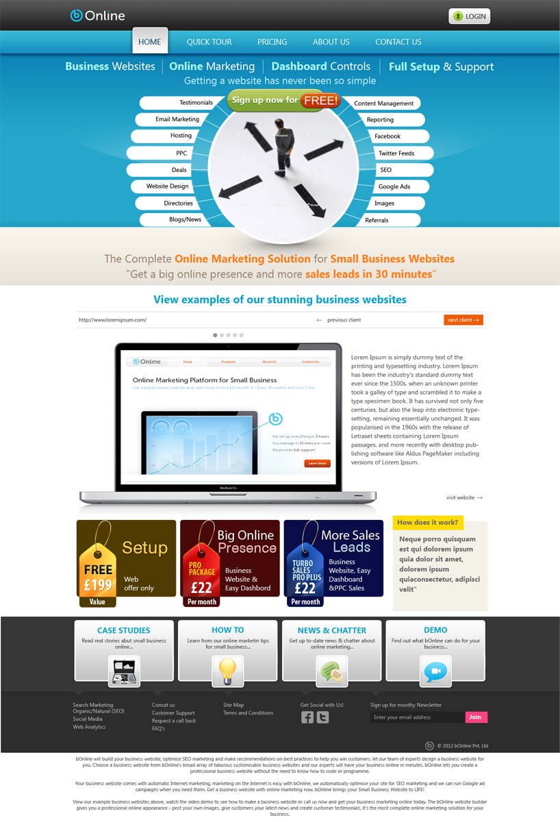 Web-Design von ShreejiAkshar für bOnline Ltd. | Design #567441