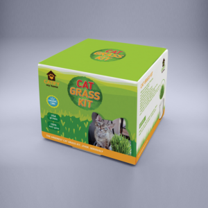 Love cats? Love the planet? We need a design for the most eco-friendly cat grass kit box ever! | Packaging Design by Trang cyp