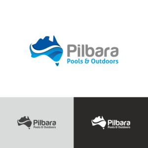 Logo Design by webeezine for Pilbara Pools & Outdoor | Design: #14588637