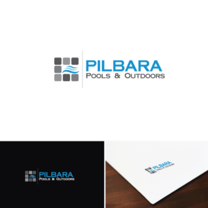 Logo Design by webeezine for Pilbara Pools & Outdoor | Design: #14591692