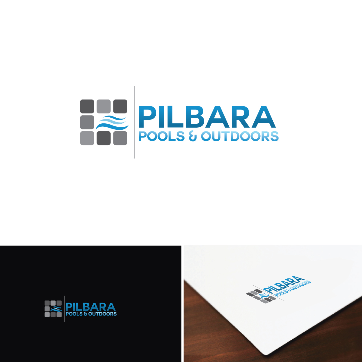 Diseño de Logo por webeezine para Pilbara Pools & Outdoor | Diseño #14657435