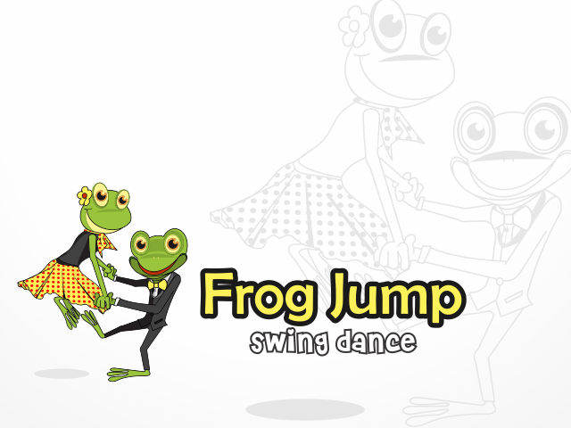 Frog Jump Swing Dance Logo by Blezz Art