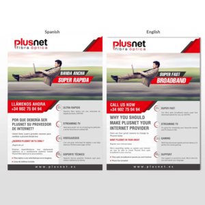 a5 flyer for Fiber optic ISP