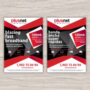 a5 flyer for Fiber optic ISP | Flyer-Design von Katyas Art and Design