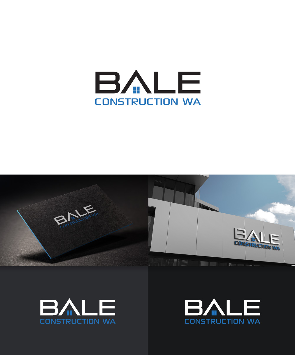 Logo Design by Sergio Coelho for Bale Construction wa | Design #14648136