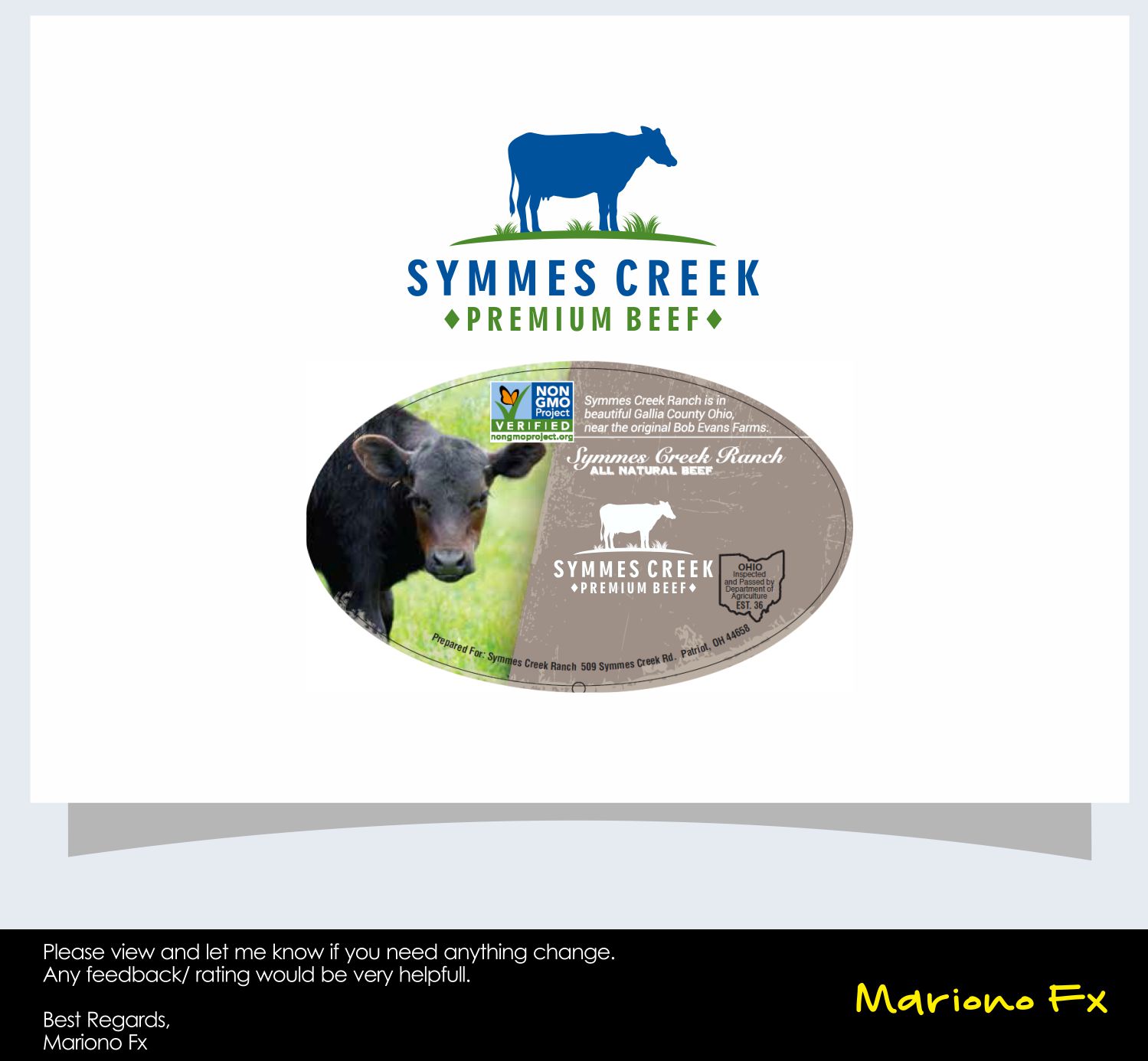 Logo Design by Mariono Fx for Symmes Creek Ranch | Design #14669707