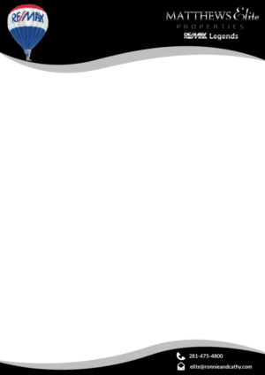 Briefkopf-Design von saif ullah für Matthews Elite, RE/MAX Legends | Design: #14594920