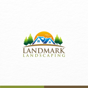 Logo Design by OwlStudios for Landmark Landscaping | Design: #14583082