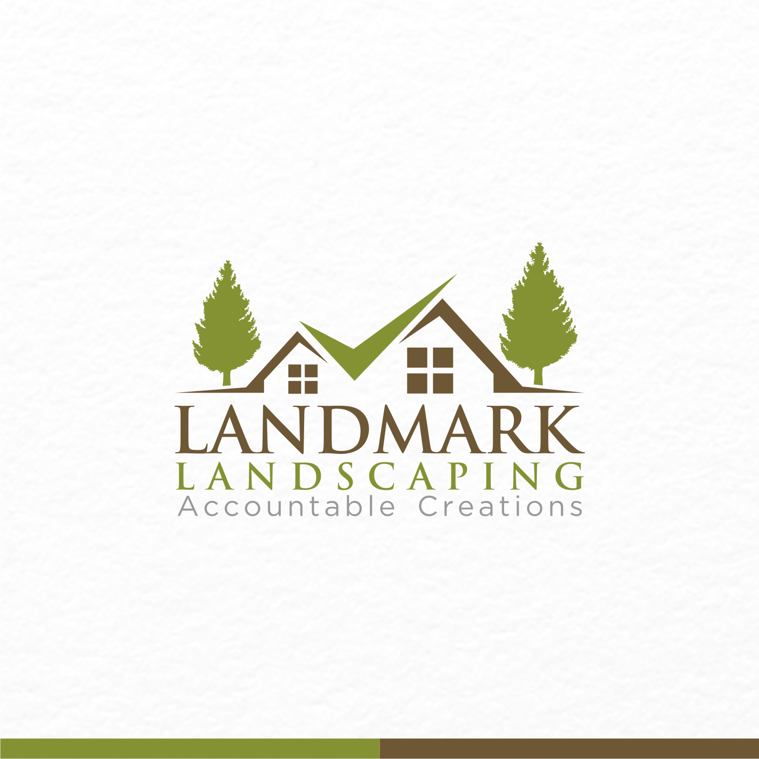 Logo Design by OwlStudios for Landmark Landscaping | Design #14605198