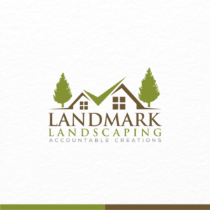 Logo Design by OwlStudios for Landmark Landscaping | Design: #14605212