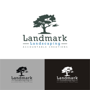 Logo Design by webeezine for Landmark Landscaping | Design: #14616648