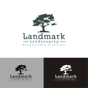 Logo Design by webeezine for Landmark Landscaping | Design: #14616649