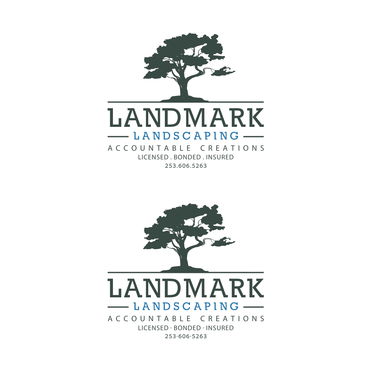 Logo Design by webeezine for Landmark Landscaping | Design #14638817