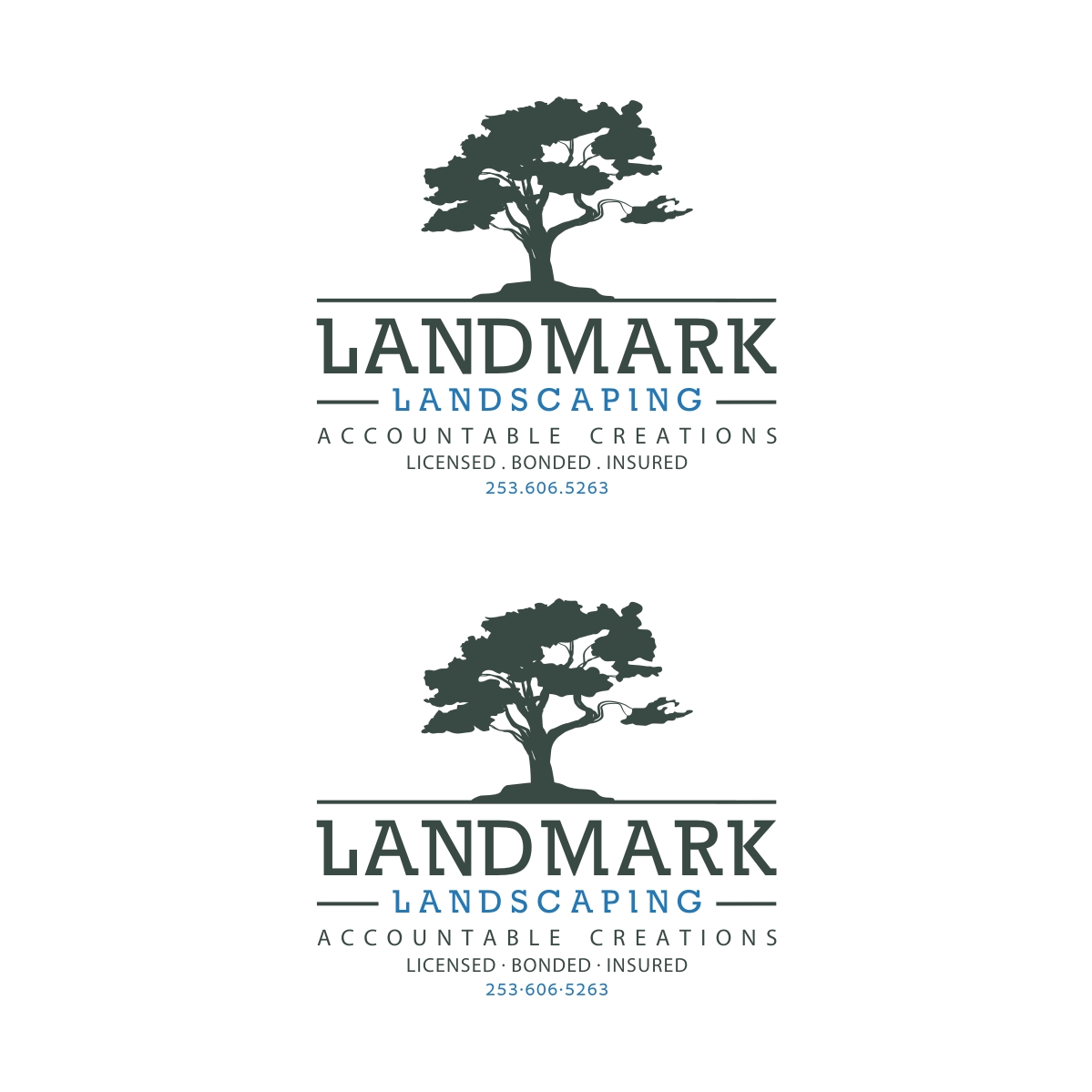 Logo Design by webeezine for Landmark Landscaping | Design #14638951