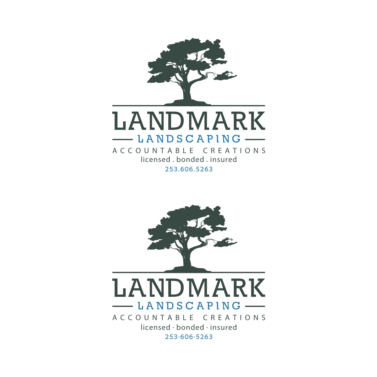 Logo Design by webeezine for Landmark Landscaping | Design #14638952
