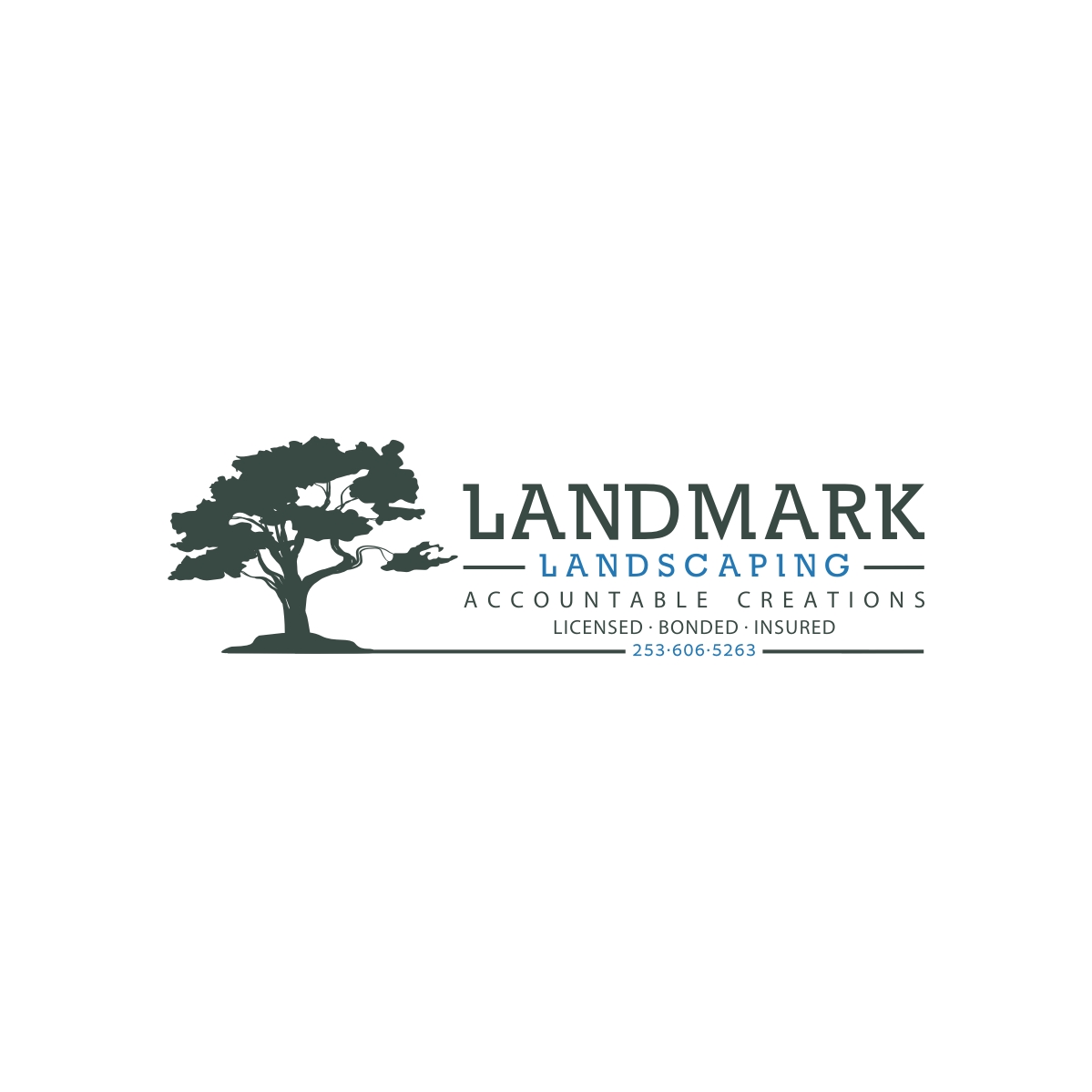 Logo Design by webeezine for Landmark Landscaping | Design #14639347