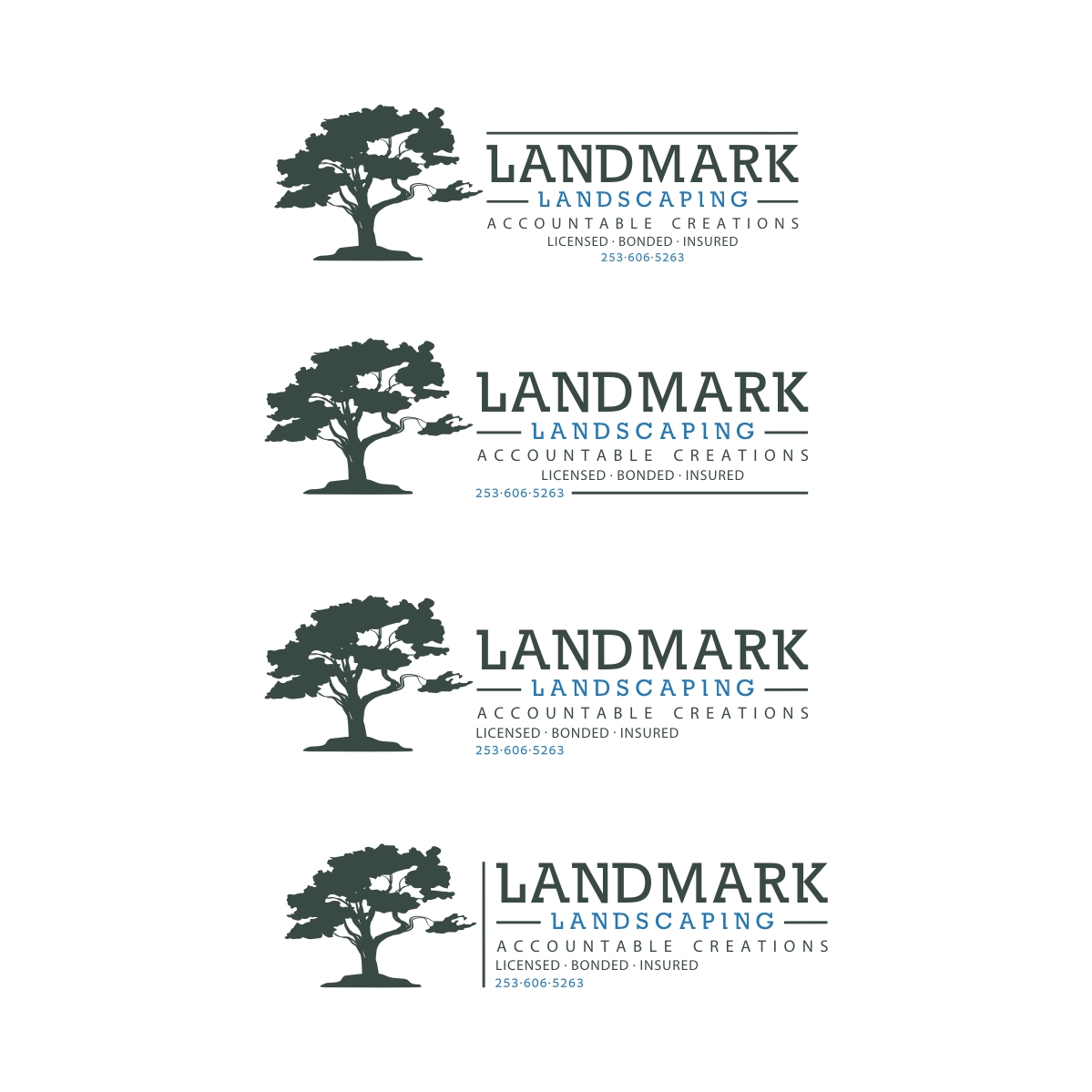 Logo Design by webeezine for Landmark Landscaping | Design #14643240