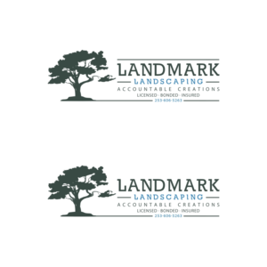 Logo Design by webeezine for Landmark Landscaping | Design: #14648626