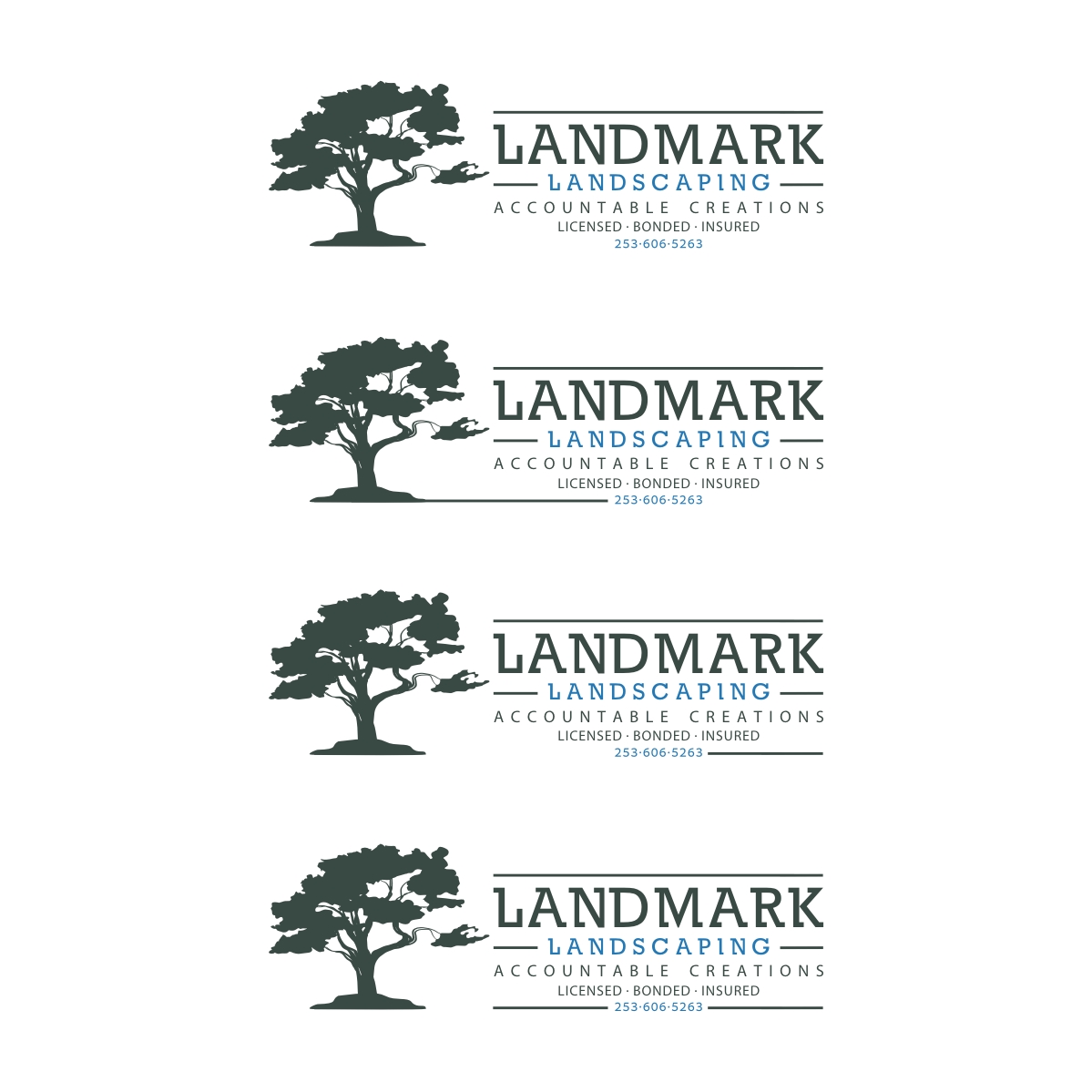 Logo Design by webeezine for Landmark Landscaping | Design #14650937