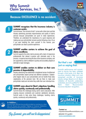 Design de Carte Postale par Sarina.dsg pour Summit Claim Services, Inc. | Design : #14595454
