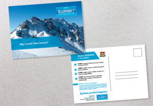 Design de Carte Postale par Sarina.dsg pour Summit Claim Services, Inc. | Design : #14604398
