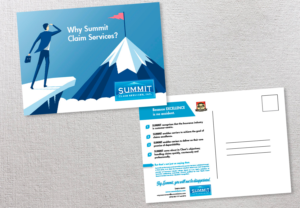 Design de Carte Postale par Sarina.dsg pour Summit Claim Services, Inc. | Design : #14604402