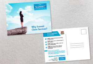 Design de Carte Postale par Sarina.dsg pour Summit Claim Services, Inc. | Design : #14604404