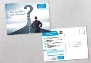 Design de Carte Postale par Sarina.dsg pour Summit Claim Services, Inc. | Design : #14604405