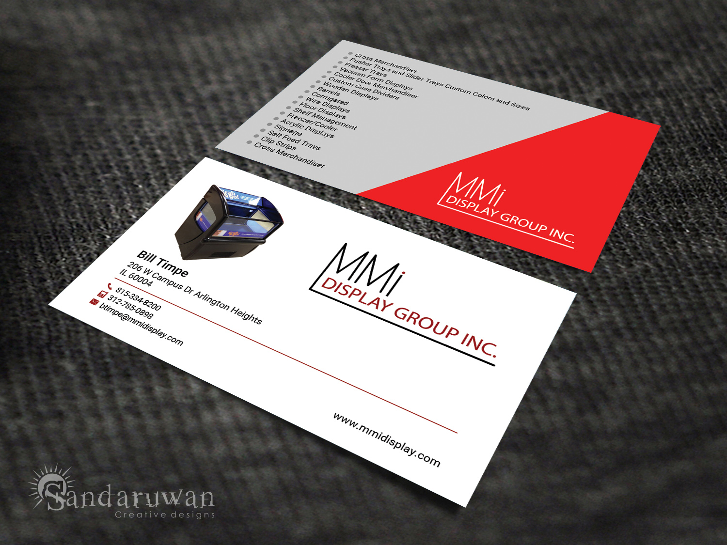 Business Card Design by Sandaruwan for MMI DISPLAY GROUP, INC. | Design #14603937
